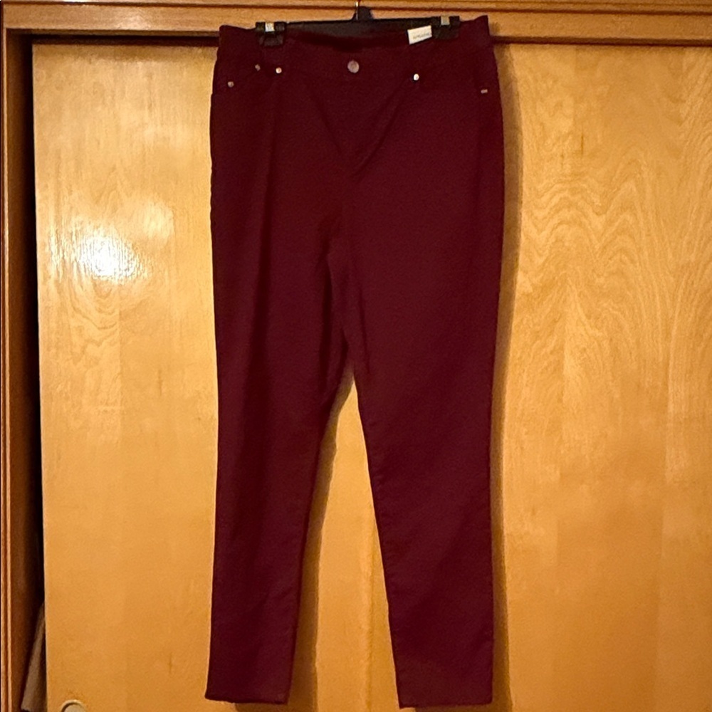 Chico's Deep Red Jeggings